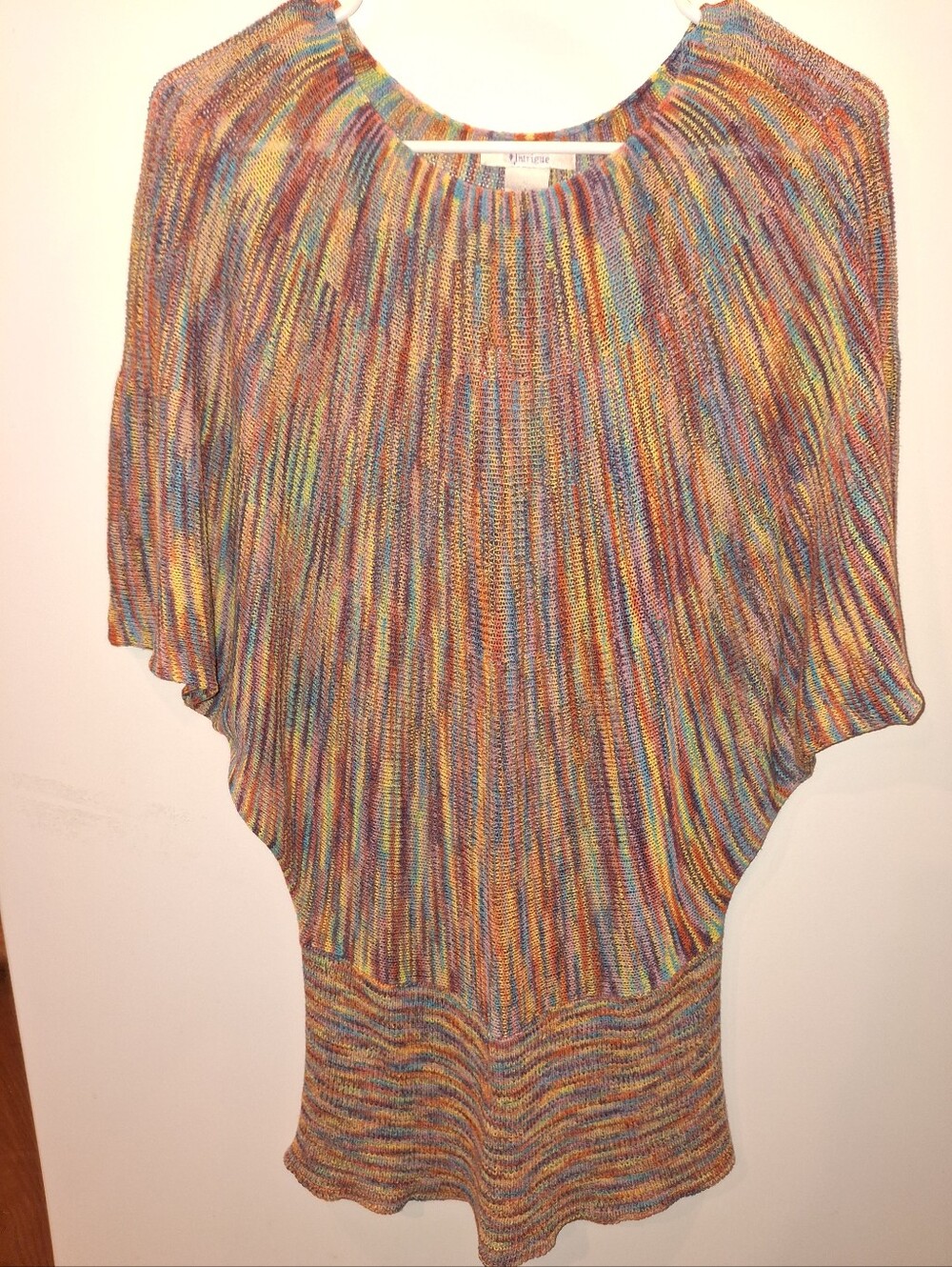 Multicolor Knit Dolman Sweater - Women